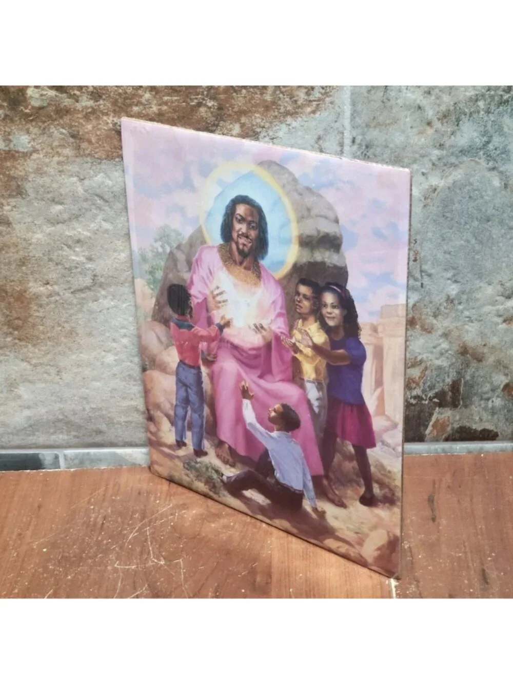 Vintage Unframed Let the Children Come Art Print 1993